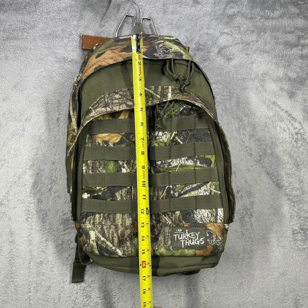Mossy Oak Turkey Thugs Backpack Mens Os Green Camo Tactical Molle School View 2